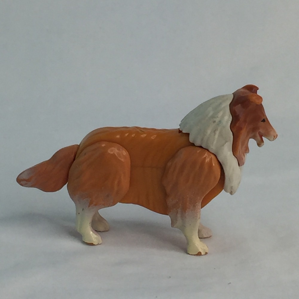 Fisher Price Adventure People Collie Dog Figure‎ 3.5" Vintage Hong Kong - Picture 2 of 9